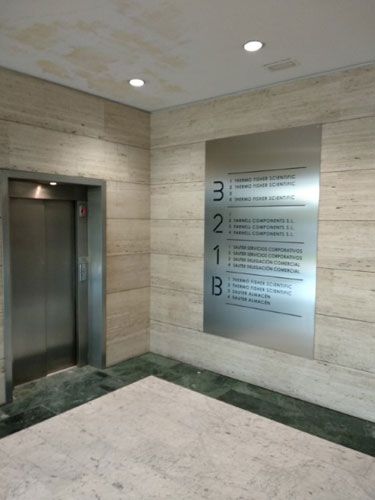 Pictograma rotulación interior y señalización